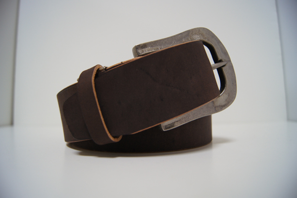 ヌメ革ベルト茶色003