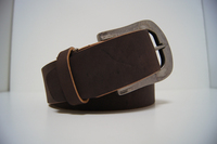ヌメ革ベルト茶色003