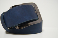 イタリアレザーベルト　ネイビー