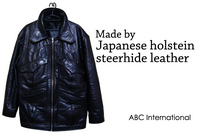 Japanese holstein steer hide leatherライダースジャケット